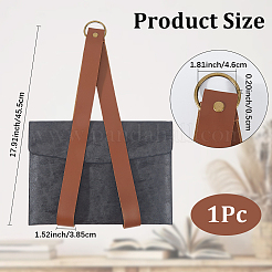 2Pcs PU Leather Wall Mounted Magazine Organizer Holder&nbsp;AJEW-CL0002-23