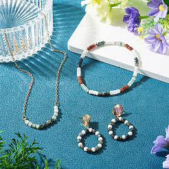 50Pcs Natural Howlite Beads&nbsp;G-TAD0001-09