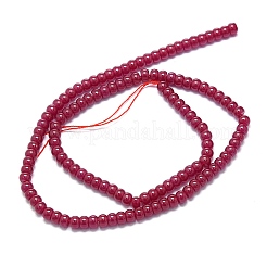 Lab Grown Red Corundum Beads Strands&nbsp;G-G106-O01-02-1
