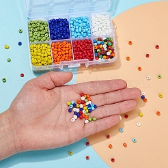 8 Colors Glass Seed Beads&nbsp;SEED-YW0001-57