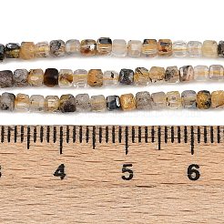 Natural Gold Rutilated Quartz Beads Strands&nbsp;G-RM2025-C28-A