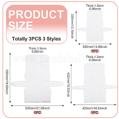 3Pcs 3 Styles Plastic Mesh Sheets&nbsp;FIND-TA0006-65