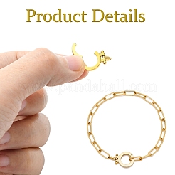 2Pcs 304 Stainless Steel Twister Clasps&nbsp;STAS-CJ0003-59