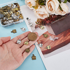 150Pcs 3 Colors Tibetan Style Alloy Pendants&nbsp;FIND-GA0008-24