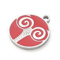 Twelve Constellations 304 Stainless Steel Enamel Pendants&nbsp;SA-CBAAE04-01P-11