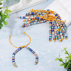 Handmade Polymer Clay Bead Bracelets Making&nbsp;AJEW-TAC00107
