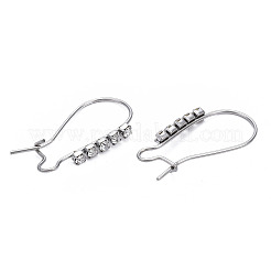 304 Stainless Steel Hoop Earrings Findings Kidney Ear Wires&nbsp;LS-STAS-N092-138B-01