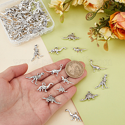 72Pcs 6 Styles Tibetan Style Alloy Pendants&nbsp;FIND-GA0007-51