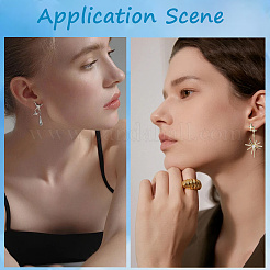 20Pcs Alloy Studs Earrings Findings&nbsp;FIND-SC0015-54