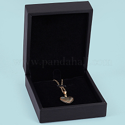 PU Leather Jewelry Pendant Storage Boxes&nbsp;CON-WH20010-02E