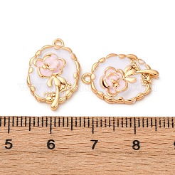 Brass Enamel Pendants&nbsp;KK-Z112-18G-01