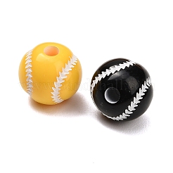 Sports Opaque Acrylic Beads&nbsp;MACR-C043-02