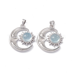 Natural Aquamarine Pendants&nbsp;X-KK-A173-04P-04