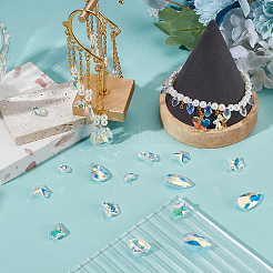60Pcs 6 Styles Glass Charms&nbsp;GLAA-GO0001-24