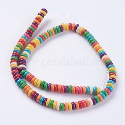 Synthetic Turquoise Beads Strands&nbsp;G-E456-33G-3X6mm