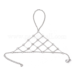 Brass Cable Chains Ring Bracelets for Women&nbsp;BJEW-JB11581-02