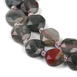 Natural Afican Bloodstone Beads Strands&nbsp;G-C116-A32-01