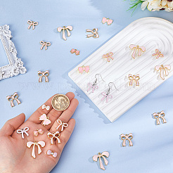 80Pcs 8 Styles Alloy Enamel Pendants&nbsp;ENAM-NB0002-17