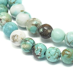 Natural Howlite Beads Strands&nbsp;G-L555-02-6mm