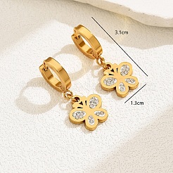 Fashionable Classic Butterfly 201 Stainless Steel Hoop Earrings&nbsp;MR2941
