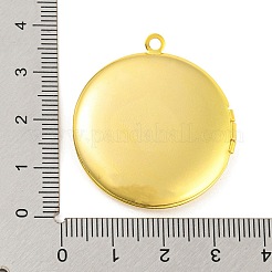 Rack Plating Brass Locket Pendants&nbsp;KK-M263-03G