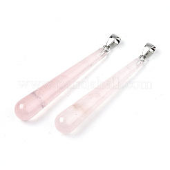Natural Rose Quartz Big Pendants&nbsp;G-T131-17H