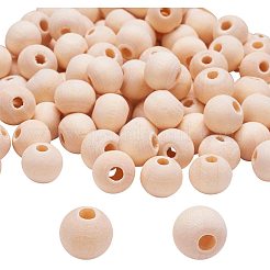 Round Unfinished Wood Beads&nbsp;WOOD-PH0008-14