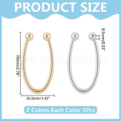 10Pcs 2 Colors Alloy Bikini Clips&nbsp;FIND-WR0012-88