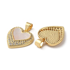 Brass Micro Pave Cubic Zirconia Pendants&nbsp;LS-KK-D057-14G