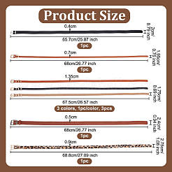 7Pcs 7 Styles Imitation Leather Hat Bands&nbsp;DIY-OC0014-31
