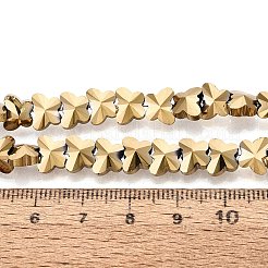 Electroplate Glass Beads Strands&nbsp;EGLA-Q135-04A-A01