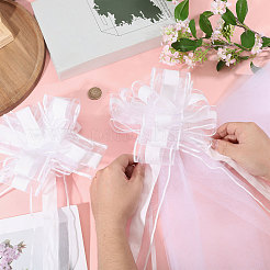 Polyester Pull Bows with Gauze Fabric&nbsp;AJEW-WH0485-10