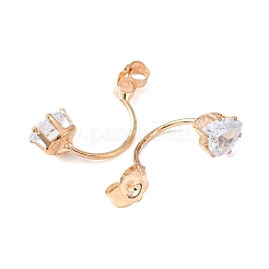 Alloy Clear Cubic Zirconia Earring Nuts&nbsp;FIND-C082-01D-KCG