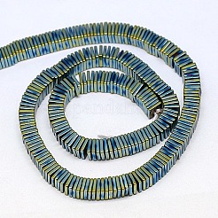 Electroplate Non-magnetic Synthetic Hematite Heishi Beads Strands&nbsp;G-J171A-2x2mm-04