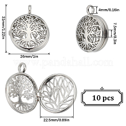10Pcs Hollow Brass Cage Pendants&nbsp;KK-SC0004-39