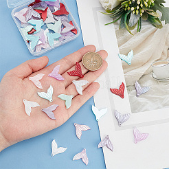 64Pcs 8 Colors Opaque Cellulose Acetate(Resin) Pendants&nbsp;RESI-PH0001-76