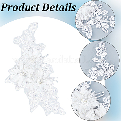 2Pcs Polyester Computerized Embroidered Appliques&nbsp;DIY-CY0003-45B