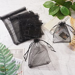 60Pcs 6 Styles Organza Bags Jewellery Storage Pouches Wedding Favour Party Mesh Drawstring Gift&nbsp;OP-TA0001-06