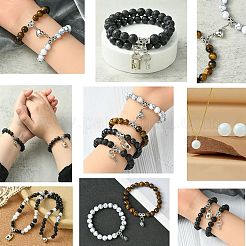 DIY Couple Bracelet Making Kit&nbsp;DIY-YW0008-23