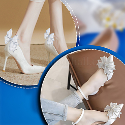 Cloth Rhinestone Bowknot Shoe Decoration&nbsp;FIND-WH0199-63A