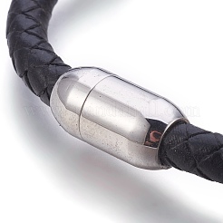 Leather Braided Cord Bracelets&nbsp;BJEW-E350-03A