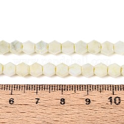Anti-Tarnish Electroplate Glass Beads Strands&nbsp;GLAA-T028-6mm-02E