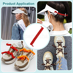 Polyester with Latex Silk Replacement Visor Curl  Cord&nbsp;DIY-WH0888-579B