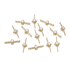 Brass Micro Clear Cubic Zirconia Links&nbsp;LS-ZIRC-F120-096G