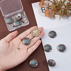 10Pcs Antique Silver Alloy Decorative Rivets&nbsp;BUTT-GF0004-22B