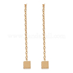 Brass Tassel Stud Earrings&nbsp;EJEW-D321-01G