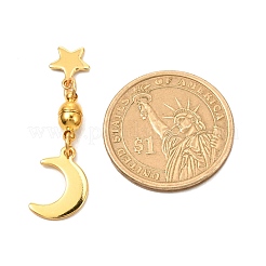 Round Brass Magnetic Clasps with Loops&nbsp;FIND-JF00095-01