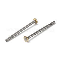 Titanium Stud Earring Findings&nbsp;FIND-R096-01B-P