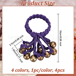 Brass & Iron Witch Bell Pendant Decoration&nbsp;HJEW-AB00533
