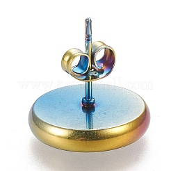 Ion Plating(IP) 304 Stainless Steel Stud Earring Settings&nbsp;LS-STAS-K202-05E-M